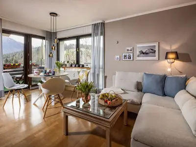 Wohnbereich Fewo Bergkristall