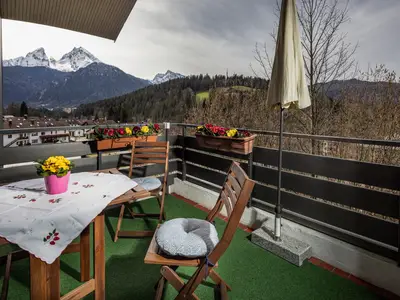 Balkon mit Watzmannblick Fewo Bergkristall