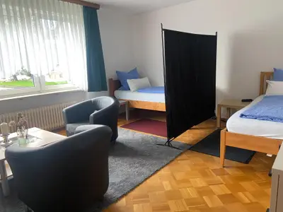 Schlafzimmer, FeWo-Grüne Weite