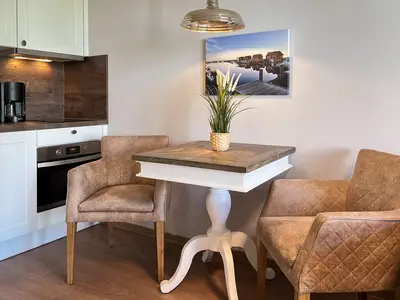 Essbereich im Wohnzimmer