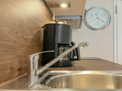 Blick zur Kaffeemaschine