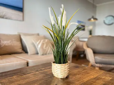 Wohnzimmer mit dekorativem Detail