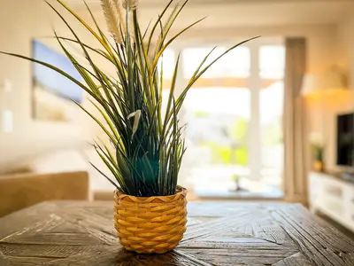 Wohnzimmer mit dekorativem Detail