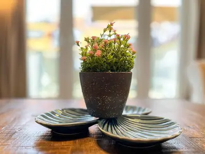 Wohnzimmer mit dekorativem Detail