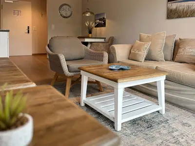 Blick zum Wohnbereich