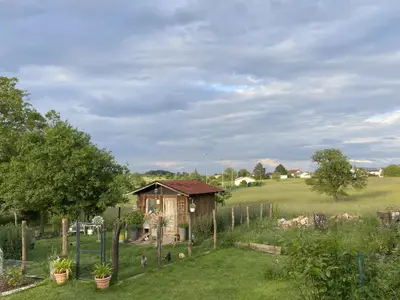 Ausblick vom Garten aus