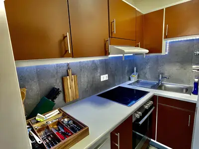 Küche mit allem was man braucht