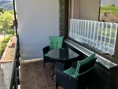 Sitzgruppe am Balkon