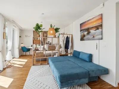 Wohnbereich mit Schlafsofa