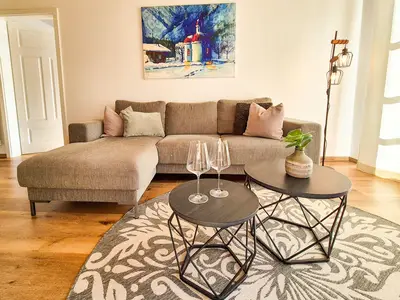 Gemütlicher Wohnbereich Fewo Schwaiger