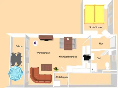 Ferienwohnung für 2 Personen (61 m²) 10/10