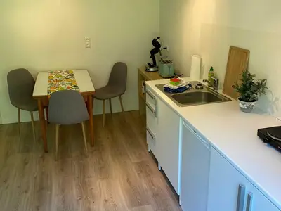 Ferienwohnung miraBelle, Essbereich und Küche