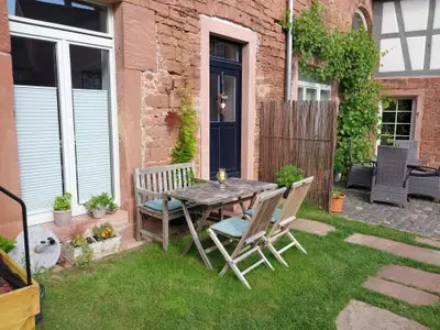 Hofgut-Sitzecke Hausblick