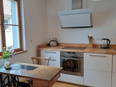 Heimschneiderei-Küche mit Essbereich - Fewo Faden