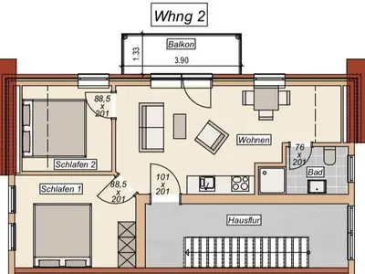 Ferienwohnung für 5 Personen (50 m²) in Baltrum 8/10
