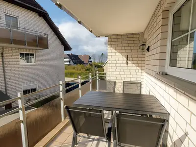Ferienwohnung Deichblick Zingst Balkon