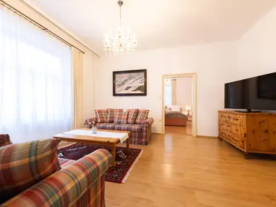 Wohnzimmer Appartement Hochparterre