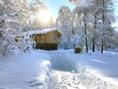 Remise am Reitl an einem prächitgen Wintermorgen
