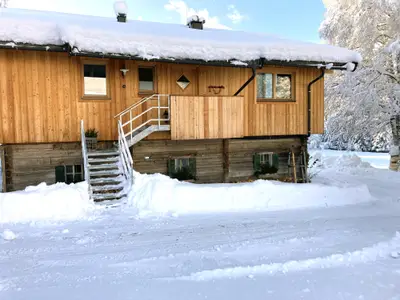 Remise am Reitl an einem kalten Wintertag