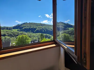 Blick aus dem Schlafzimmerfenster
