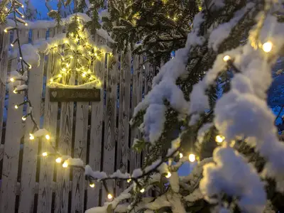 Verschneiter Eingangsbereich