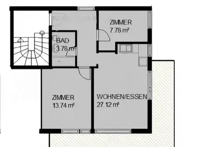 Grundriss der Wohnung