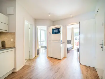 Küche mit Blick zum Schlafzimmer