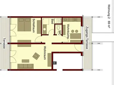Ferienwohnung für 2 Personen (65 m²) 4/8