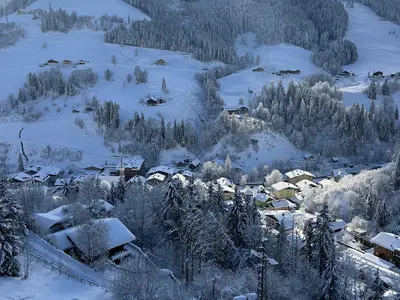 Blick von der Loggia im Winter