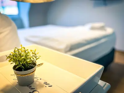 Dekoratives Detail im 1. Schlafzimmer