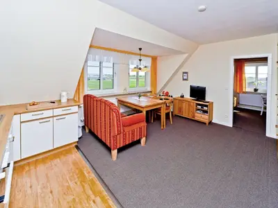 Blick durch die Ferienwohnung Hallig Norderoog