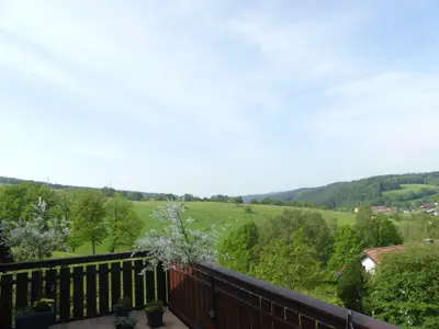 Blick vom Balkon