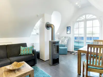 Wohnzimmer mit Kaminofen