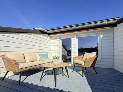 Geschützte Loggia zur Südseite