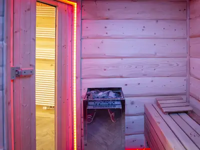 Haus Stoll Saunainnenbereich Fischen