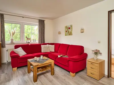 Traberhof - Wellenfänger Suite Wohnraum