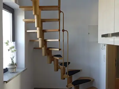 Wendeltreppe in das Obergeschoss