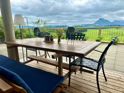 Terasse Apartment Postplattler Blick Schober