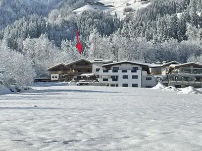 Außenseite Ferienhaus [Winter]