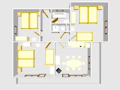 Wohnung1 Ansicht von oben
