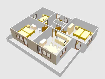 Wohnung1 Ansicht seitlich