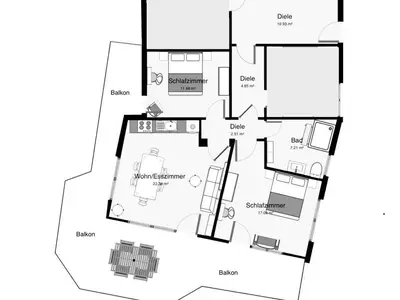 Am-Wiesental-Apartment für 4+1 Gäste