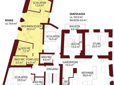 Ferienwohnung für 4 Personen (59 m²) in Bever 7/10