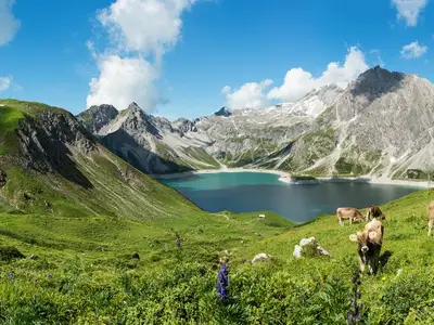 Lünersee Panorama  (c) Manfred Oberhauser - Montaf