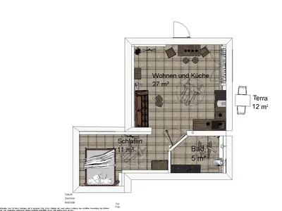 Ferienwohnung für 2 Personen (43 m²) in Weiler bei Bingen 2/10