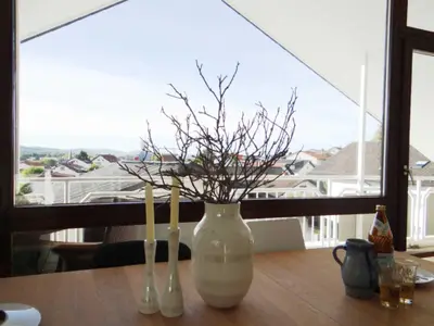 Ferienwohnung Haida, Aussicht auf den Balkon