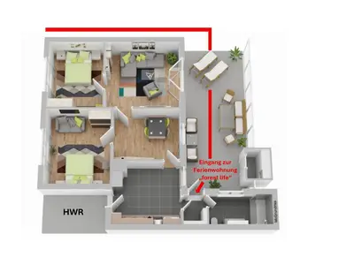 Ferienwohnung für 5 Personen (75 m²) 7/7