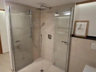 Wohlfühldusche mit Regenwasserduschkopf