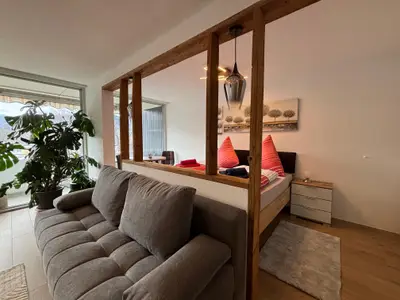 Blick zum Doppelzimmer