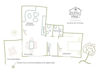 Ferienwohnung für 4 Personen (66 m²) in Obermaiselstein 5/10